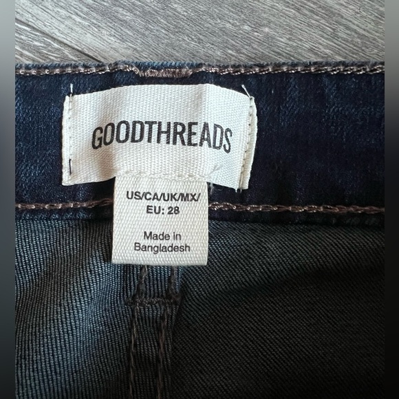 Goodthreads Women's Mid-Rise Slim Straight Jeans Dark wash. Size 28 - Picture 10 of 15